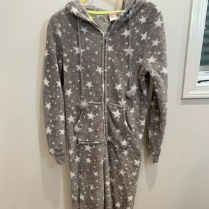 Gray Onesie with White Stars
